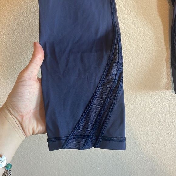 Lululemon Never Still Crop 21” Leggings Cadet Blue size 8 - Picture 3 of 12